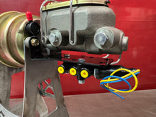 Wilwood style under master adjustable proportioning valve and bracket with lines and fittings