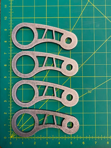 Upper Rear Shock Mounts For Tube Crossmember Patterned (4 Pieces)